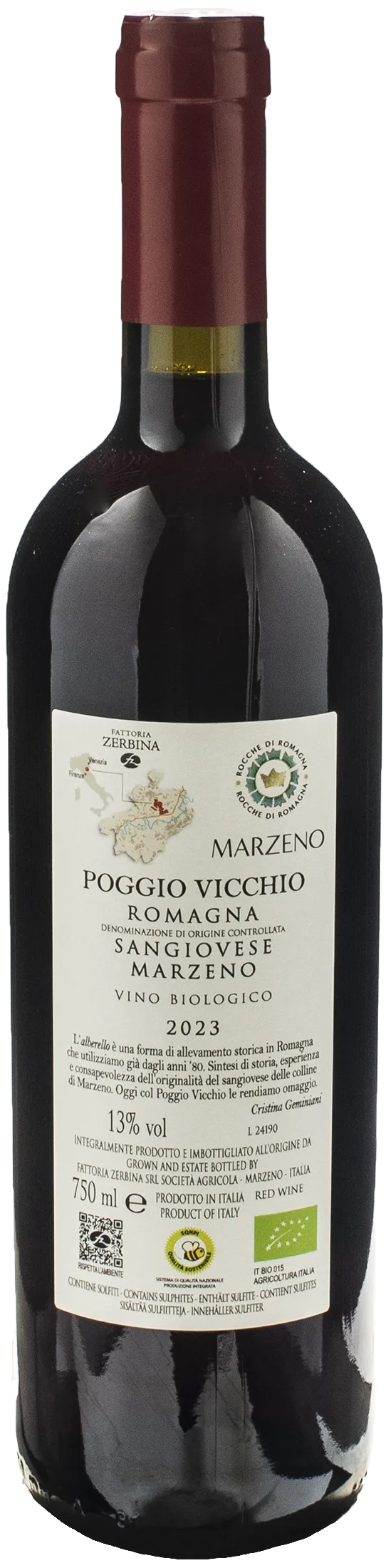 Fattoria Zerbina Sangiovese Poggio Vicchio 2023 - immagine 2