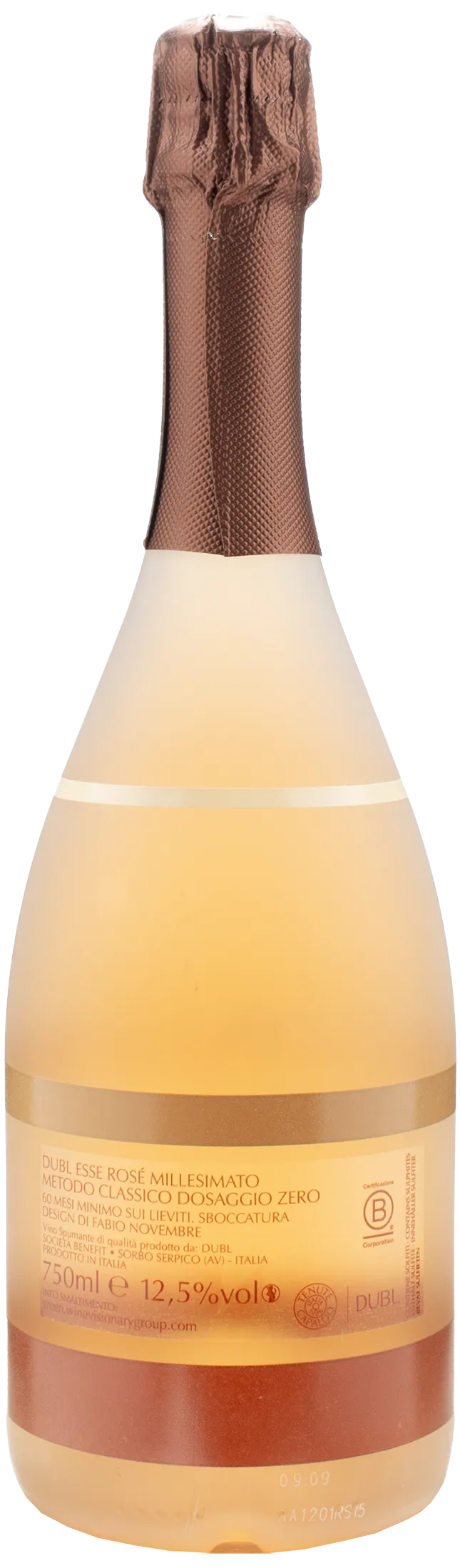 Feudi San Gregorio Dubl Esse Rosè Metodo Classico Dosaggio Zero Millesimato 2015 - immagine 2