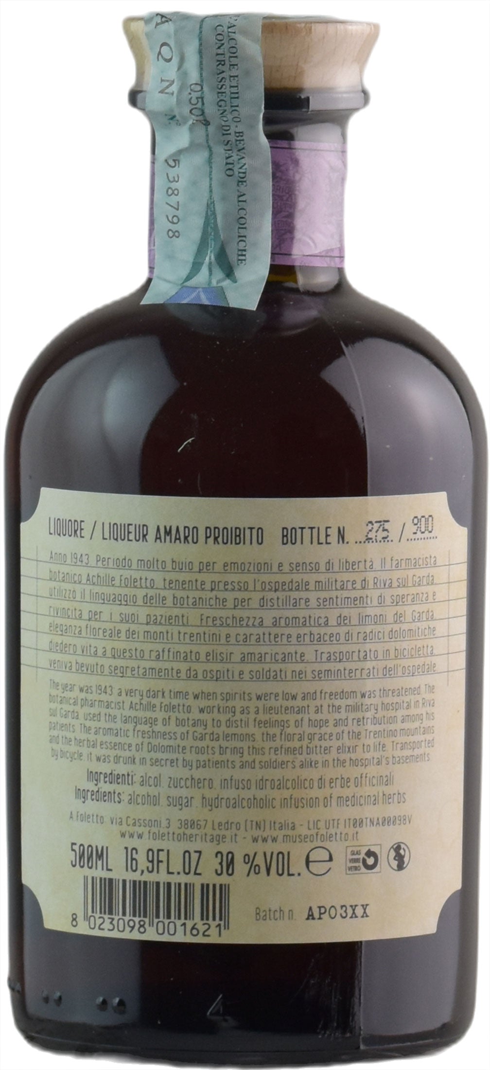 Foletto Amaro Proibito 0.5L - immagine 2